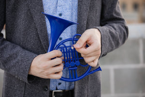 Blue French Horn Wall Sculpture HIMYM Gift