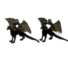 Load image into Gallery viewer, Black Dragon Earrings