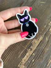 Load image into Gallery viewer, &quot;Karma&quot; the Cat Bejeweled Waterproof Sticker
