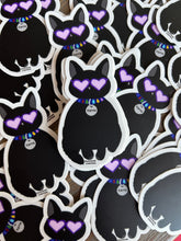 Load image into Gallery viewer, &quot;Karma&quot; the Cat Bejeweled Waterproof Sticker
