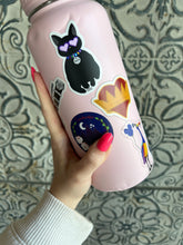 Load image into Gallery viewer, "Karma" the Cat Bejeweled Waterproof Sticker