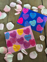 Load image into Gallery viewer, Nerdy Candy Hearts Art Print - From Your Book Boyfriend
