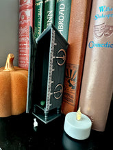 Load image into Gallery viewer, Fantasy Bookshelf Decor/ Disappearing Cabinet / Wizarding Replica / Nerd Decor/ Room of Need/ Dark Magic/ Defensive Spells/Magical Objects