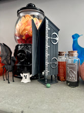 Load image into Gallery viewer, Fantasy Bookshelf Decor/ Disappearing Cabinet / Wizarding Replica / Nerd Decor/ Room of Need/ Dark Magic/ Defensive Spells/Magical Objects