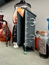 Load image into Gallery viewer, Fantasy Bookshelf Decor/ Disappearing Cabinet / Wizarding Replica / Nerd Decor/ Room of Need/ Dark Magic/ Defensive Spells/Magical Objects