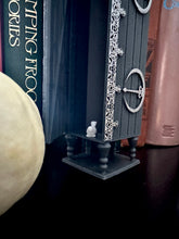 Load image into Gallery viewer, Fantasy Bookshelf Decor/ Disappearing Cabinet / Wizarding Replica / Nerd Decor/ Room of Need/ Dark Magic/ Defensive Spells/Magical Objects