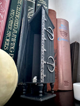 Load image into Gallery viewer, Fantasy Bookshelf Decor/ Disappearing Cabinet / Wizarding Replica / Nerd Decor/ Room of Need/ Dark Magic/ Defensive Spells/Magical Objects