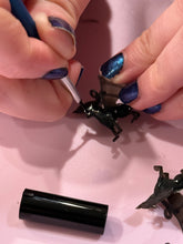 Load image into Gallery viewer, Black Dragon Earrings