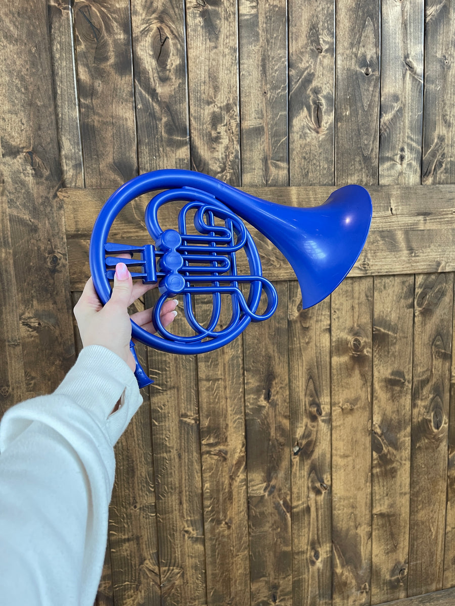 Blue French Horn Wall Sculpture HIMYM Gift FanCornerCreations