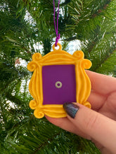 Load image into Gallery viewer, Friends Frame Ornament / Friends Yellow Peephole Frame Ornament/ Purple Peephole Door Frame/ TV Ornament/ Friends Themed Gift