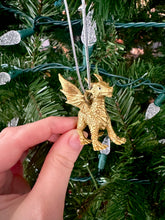 Load image into Gallery viewer, Black and Gold Dragon Ornaments