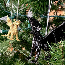 Load image into Gallery viewer, Black and Gold Dragon Ornaments