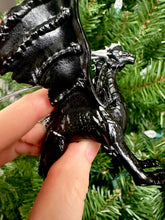 Load image into Gallery viewer, Black and Gold Dragon Ornaments