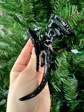 Load image into Gallery viewer, Black and Gold Dragon Ornaments