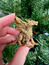 Load image into Gallery viewer, Black and Gold Dragon Ornaments