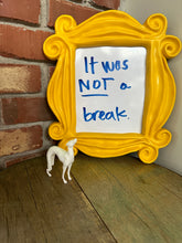 Load image into Gallery viewer, Friends Frame Whiteboard: Yellow Peephole Frame, Quirky Home Decor, Themed Wedding