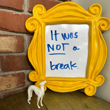 Load image into Gallery viewer, Friends Merch Figurine/ Pat the Dog/ White Greyhound/ Joey's Dog/ Friends TV Show Gift/ Pop Culture Christmas Ornament/ TV Show/ Replica