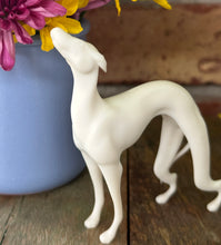 Load image into Gallery viewer, Friends Merch Figurine/ Pat the Dog/ White Greyhound/ Joey's Dog/ Friends TV Show Gift/ Pop Culture Christmas Ornament/ TV Show/ Replica