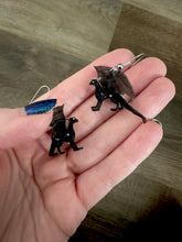 Load image into Gallery viewer, Black Dragon Earrings