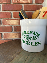 Load image into Gallery viewer, Friends Themed Gift/ Monica Pickle Jar/ Kitchen Utensil Holder/ Kitchen Decor/ TV Replica Prop/ Housewarming Gift/ Homemade 1 cent Pickles
