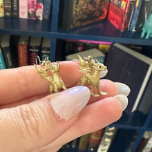 Load image into Gallery viewer, Gold Dragon Earrings