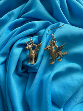 Load image into Gallery viewer, Gold Dragon Earrings