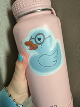 Load image into Gallery viewer, Moaning Sad Duck | Waterproof Sticker | Waterbottle Nerdy Decal | Bookish Gift