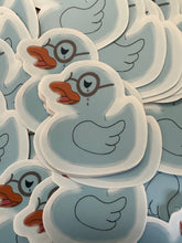 Load image into Gallery viewer, Moaning Sad Duck | Waterproof Sticker | Waterbottle Nerdy Decal | Bookish Gift