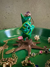 Load image into Gallery viewer, Surprise Leaf Figurine Ring Dish | Cozy Gamer Jewelry Plate | Yahaha You Found Me