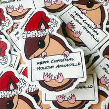 Load image into Gallery viewer, Holiday Armadillo Waterproof Sticker