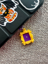 Load image into Gallery viewer, Yellow Friends Peephole Frame USB C Dust Plug | Electronic Charm | E Reader Accessory