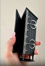 Load image into Gallery viewer, Fantasy Bookshelf Decor/ Disappearing Cabinet / Wizarding Replica / Nerd Decor/ Room of Need/ Dark Magic/ Defensive Spells/Magical Objects