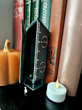 Load image into Gallery viewer, Fantasy Bookshelf Decor/ Disappearing Cabinet / Wizarding Replica / Nerd Decor/ Room of Need/ Dark Magic/ Defensive Spells/Magical Objects