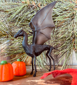 Skeleton Horse Christmas Ornament/ Magical Creatures/ Fantasy Decor/ Dark Arts Animal/ Fantasy Minatures