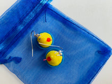 Load image into Gallery viewer, Pineapple Whip Soft Serve w/ cherry Dangle Earrings, Tiki Room Outfit, Disneybounding, Gift for her, Quirky Earrings, Food jewelry, unique