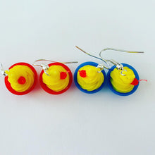 Load image into Gallery viewer, Pineapple Whip Soft Serve w/ cherry Dangle Earrings, Tiki Room Outfit, Disneybounding, Gift for her, Quirky Earrings, Food jewelry, unique