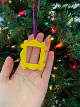 Load image into Gallery viewer, Friends TV Show Merchandise/ Friends Frame Ornament/ Monica Door/ Friends TV Gift/ Yellow Peephole/ TV Show Christmas
