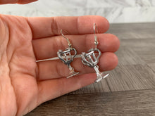 Load image into Gallery viewer, Wizarding Competition Earrings/ Fantasy Magical Dangle Accessories/ Dragon Magical Cup/ Cosplay/ Nerd Earrings/ Bookworm/ Geeky Quirky Gift