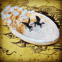 Load image into Gallery viewer, Skeleton Horse Earrings/ Magical Creatures/ Wizarding Earrings/ Luna Cosplay
