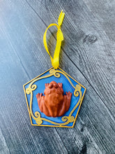 Load image into Gallery viewer, Chocolate Fudge Frog/ Fantasy Treat Christmas Ornament/ Fantasy Candy/ Magical School Candy Shop/ Bookish Christmas Tree/ Nerd Fandom Gift
