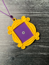 Load image into Gallery viewer, Friends Frame Ornament / Friends Yellow Peephole Frame Ornament/ Purple Peephole Door Frame/ TV Ornament/ Friends Themed Gift