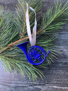 Blue French Horn/ Pop Culture Christmas Ornament/ HIMYM/ TV Show Ornaments/ Fandom Christmas Tree/ Ted and Robin