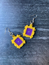 Load image into Gallery viewer, Friends Frame Earrings Monica Peephole TV Show Quirky Earrings/ Friends TV Show Gift/ Friends Themed Party