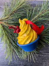 Load image into Gallery viewer, Dole Whip Ornament/ Tiki Room/ Theme Park Christmas/ Theme Park Food/ Disneybounding/ Tropical Holidays/ Soft Serve Food