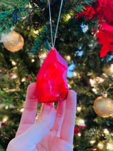 Load image into Gallery viewer, Philosphers Stone Christmas Ornament / Nicolas Flamel/ Book Replica/ Wizarding Christmas/ Alchemy /  Bookshelf Decor/ Nerd Tree