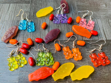 Load image into Gallery viewer, Gummy Bear Earrings/ Novelty Earrings/ Candy Accessories/ Quirky/ Candy Store Girl