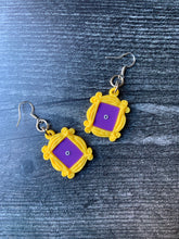 Load image into Gallery viewer, Friends Frame Earrings/ Peephole Door Frame/ Quirky Earrings/ Themed Party Gift/ 90s themed earrings/ Pop culture
