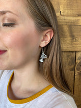 Load image into Gallery viewer, Wizarding Competition Earrings/ Fantasy Magical Dangle Accessories/ Dragon Magical Cup/ Cosplay/ Nerd Earrings/ Bookworm/ Geeky Quirky Gift