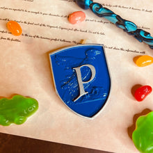 Load image into Gallery viewer, Raven Large Prefect Badge/ House Crest Pin/ Housepride/ Cosplay/ Wizarding Accessories/ Book Replica/ Wizarding Gift/ Intelligent House Prop