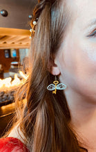 Load image into Gallery viewer, Flying Key Earrings/ Winged Keys/ Charms Lesson/ Magical Accessories/ Theme Park Outfit/ Fantasy/ Bookworm Nerd Gift/ Wtichy/ Bounding